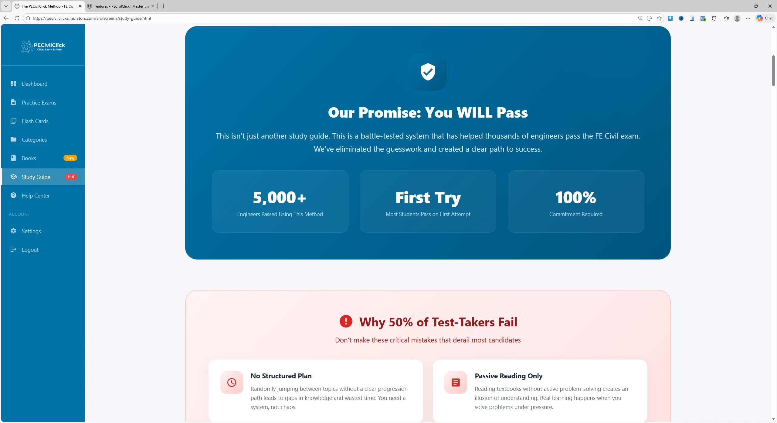 Study Guide Interface
